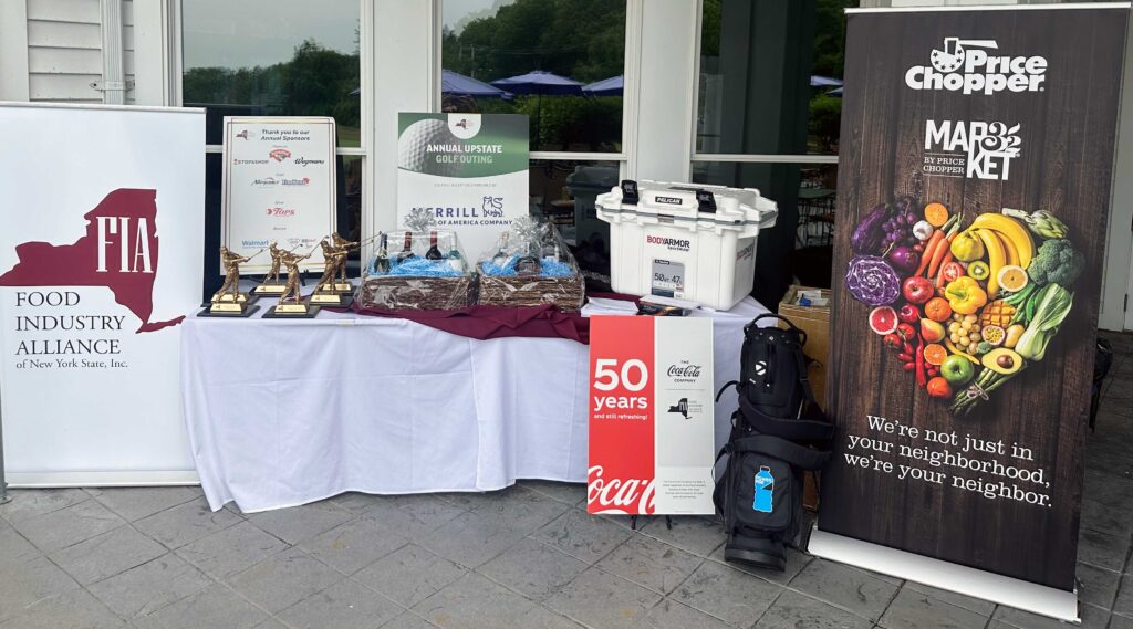 Golf event prize table